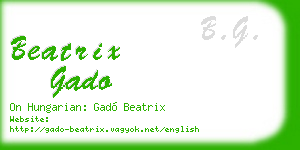 beatrix gado business card
