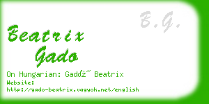 beatrix gado business card